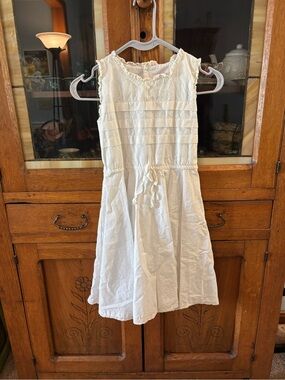 Well Dressed Wolf White Sleeveless Eyelet Sundress